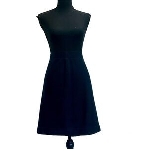 MARC Cain navy blue textured wool pencil skirt Sz XL/14 pull-on